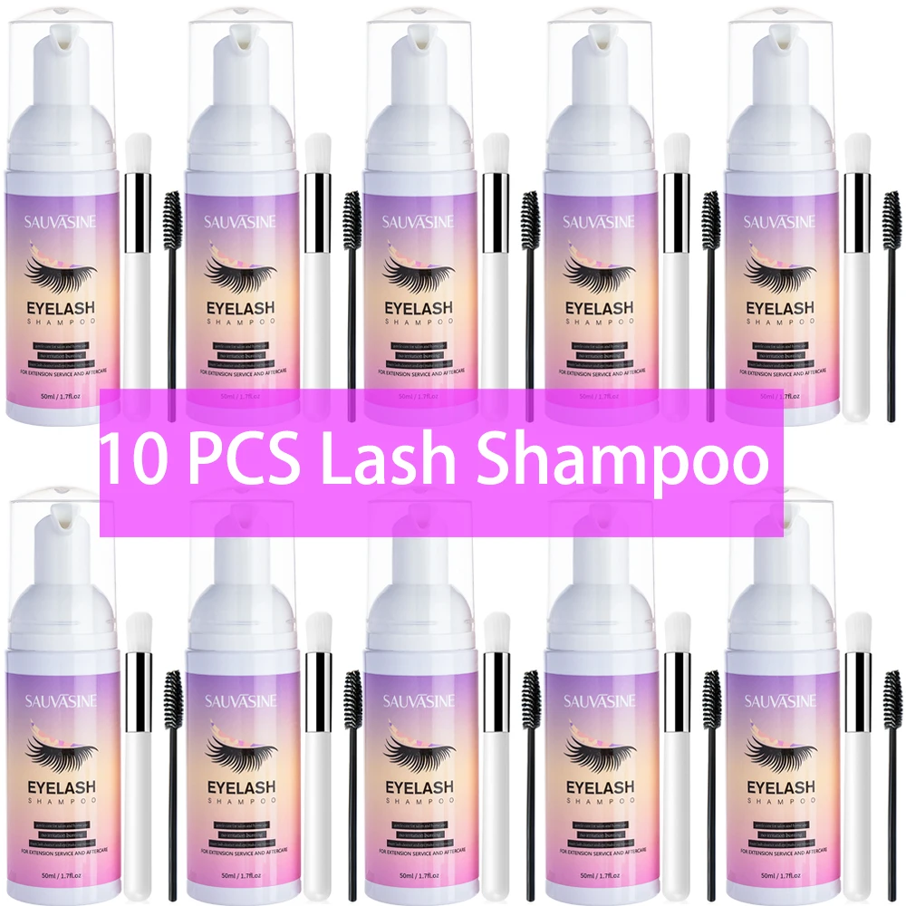Eyelash Extension Foam Cleanser - 5/10PCS 50ML Eyelash Extension Shampoo Foam