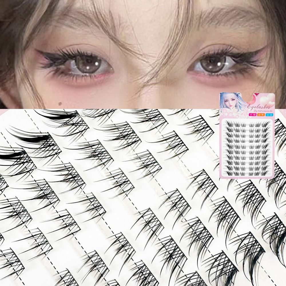3D Cat Eye Clusters Lashes Nat - Eyelash Extension Cat Eye Wispy review and price