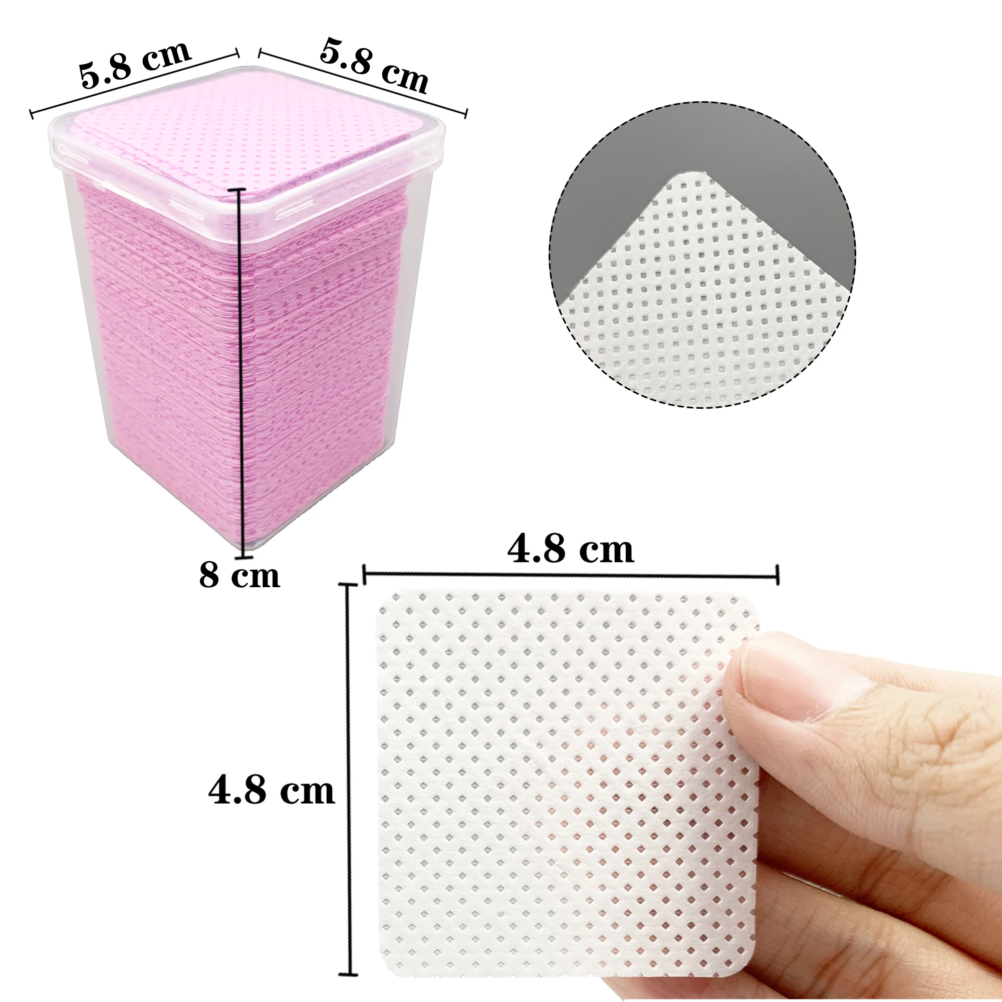 200Pcs/Box Lint Free Nail Wipe - Eyelash Extension Glue Remover review and price