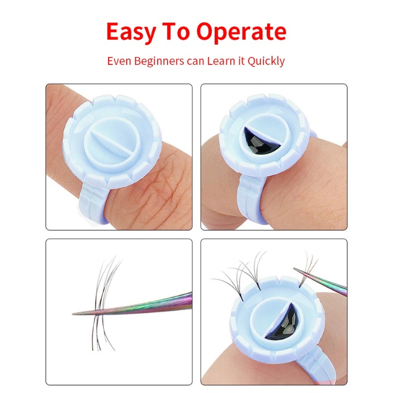 100 Pcs Disposable Eyelash Glu - Eyelash Extension Maps review and price
