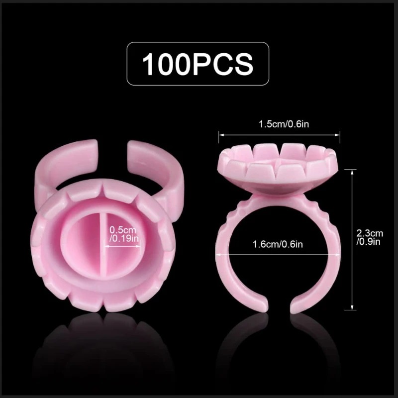 100 Pcs Disposable Eyelash Glu - Eyelash Extension Maps review and price