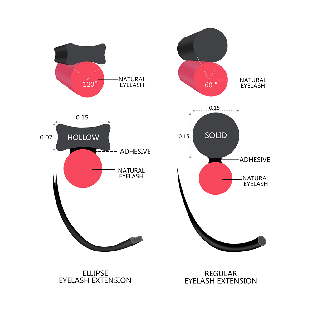 Quewel Ellipse Flat Eyelash Ex - Individual Lash Tray review and price