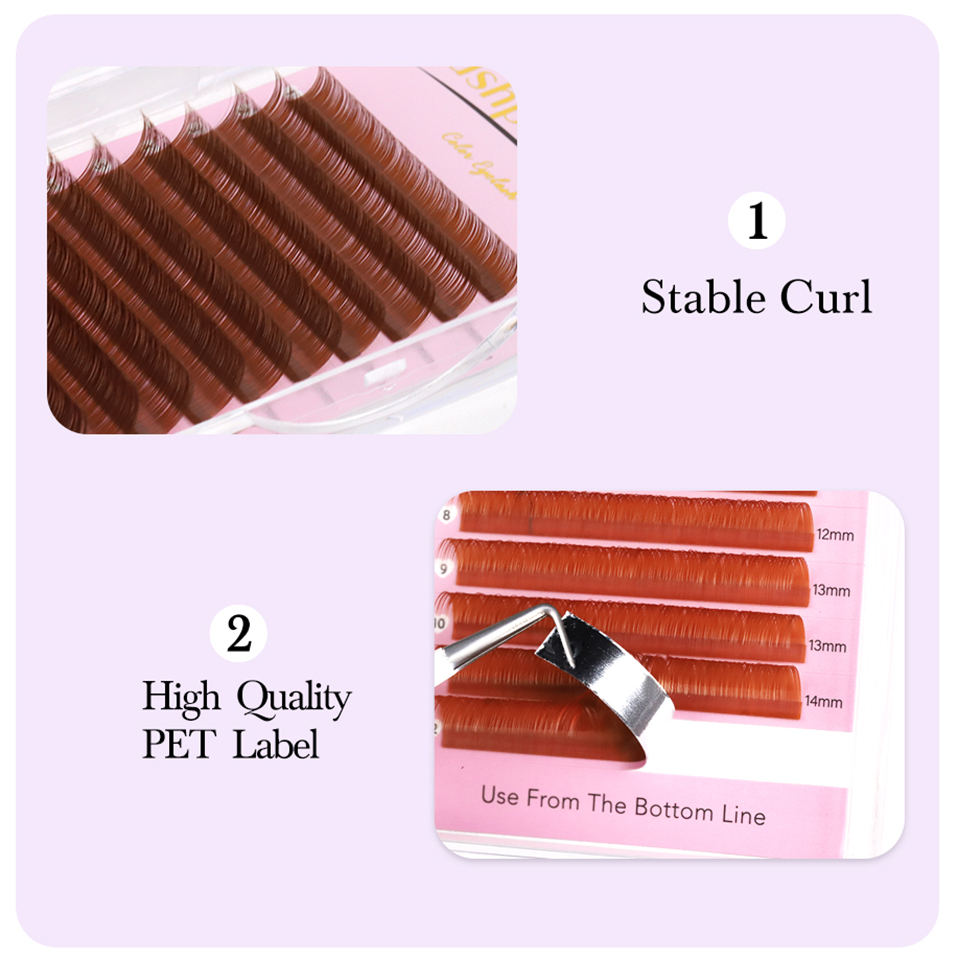 0.05 0.07 Light/Medium/Dark Br - Eyelash Extension Russian Volume review and price