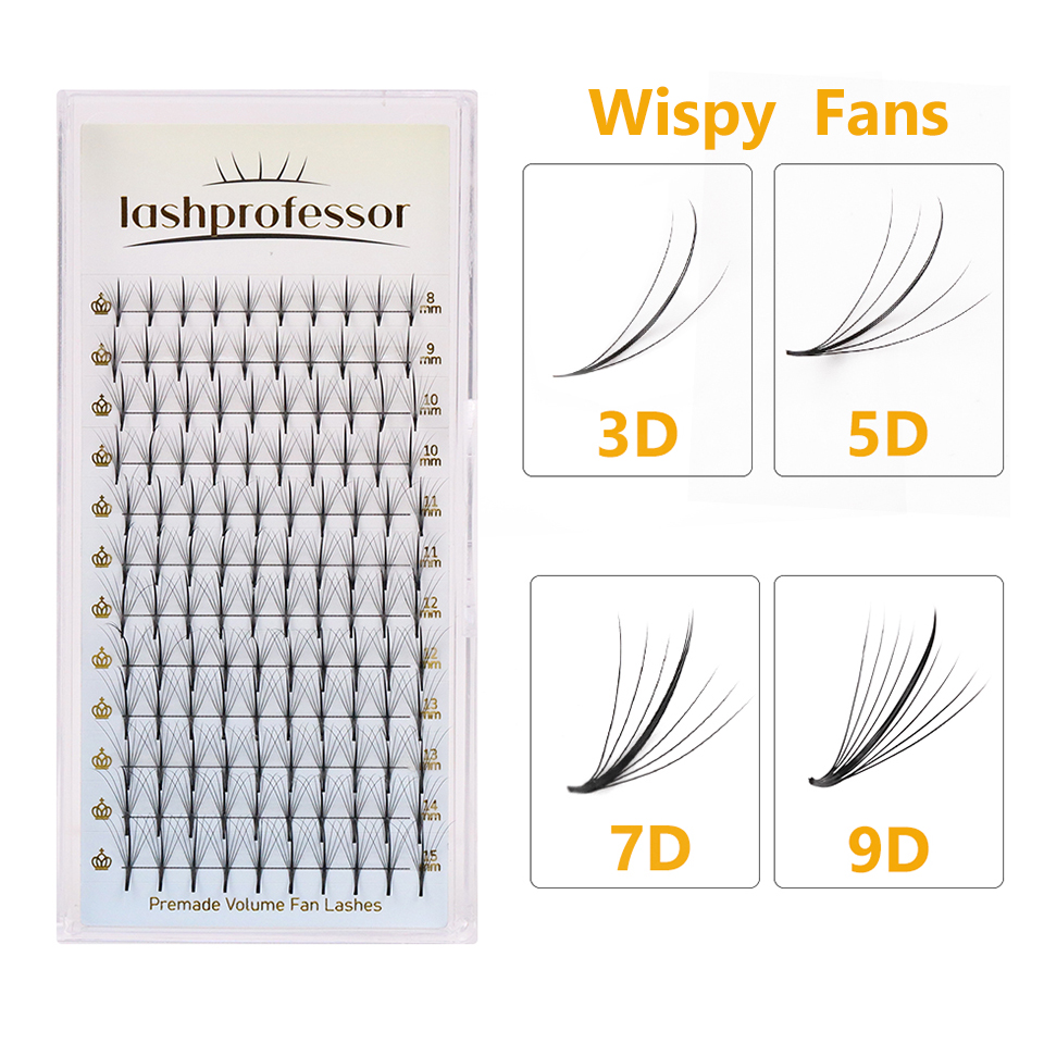 3D-15D Wispy Premade Fans Poin - Individual Lash Tray review and price