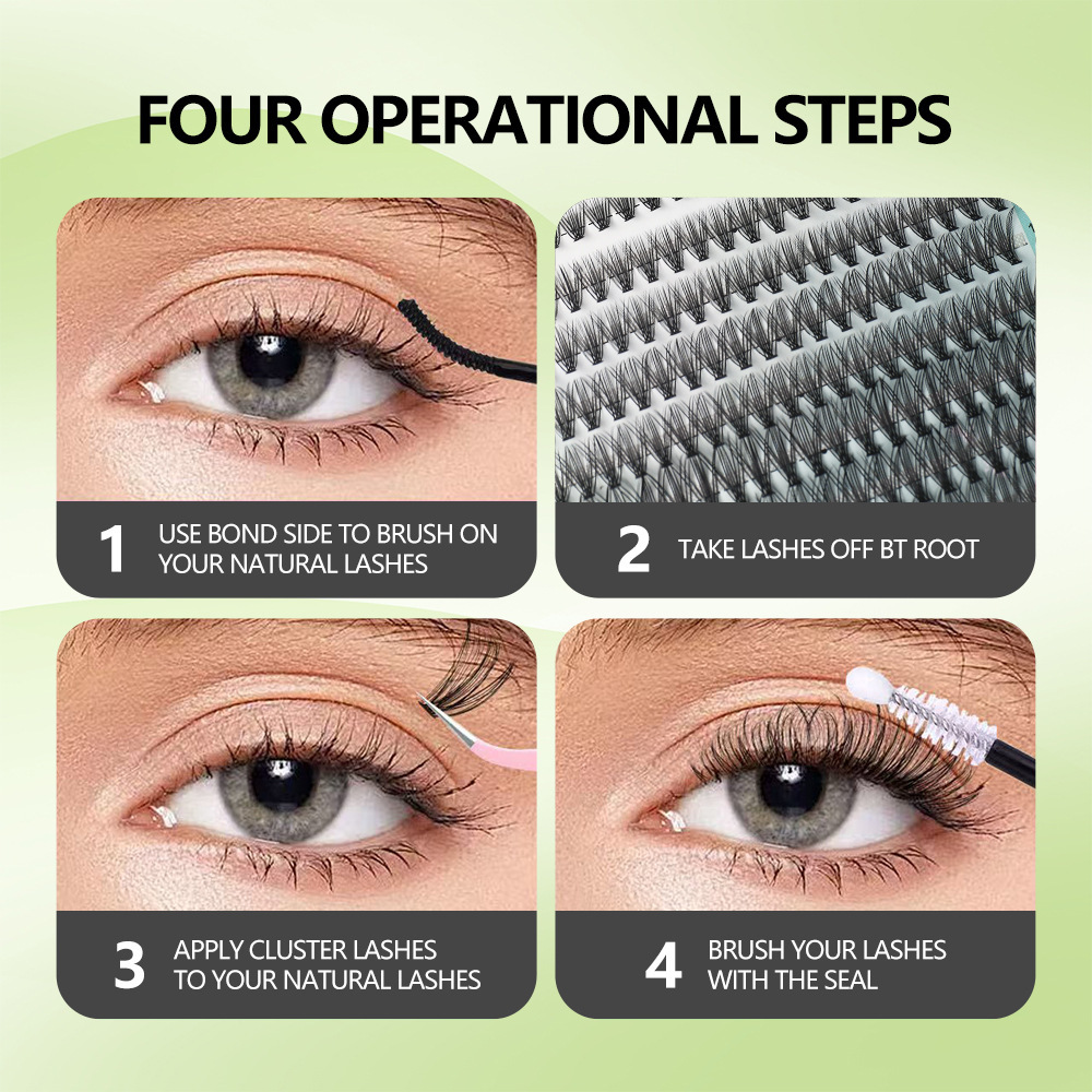 Lashes Cluster DIY Lash Extens - Eyelash Extension Cat Eye Wispy review and price