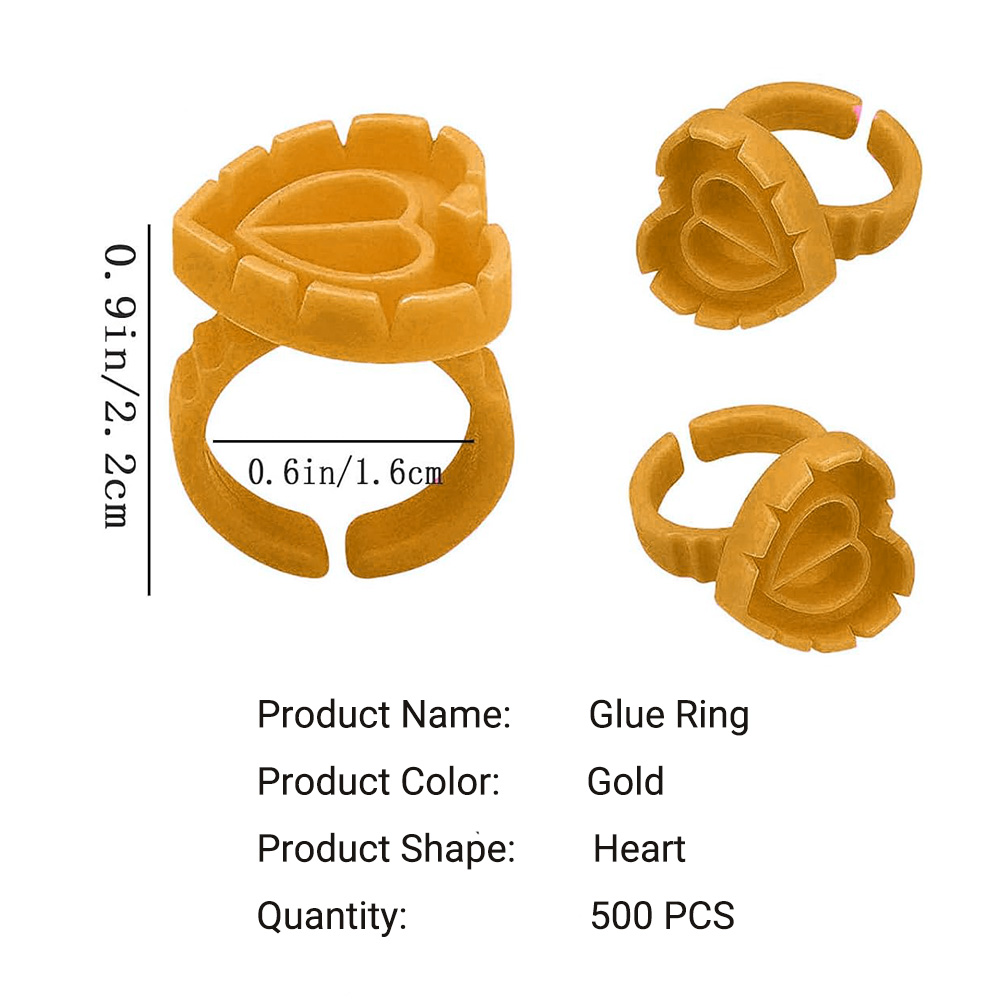 500PCS Glue Rings for Lash Ext - Eyelash Extension Maps review and price