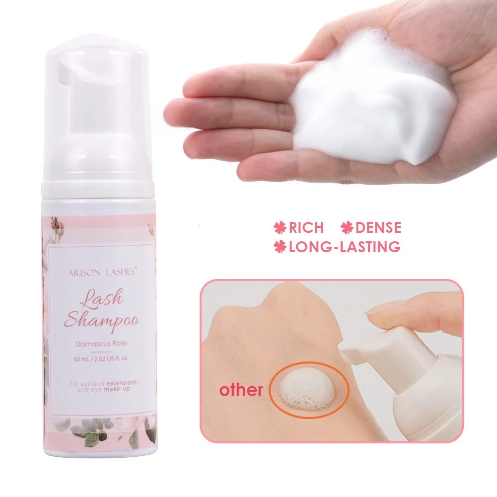 ARISON10 Bottles 60ml Eyelash  - Eyelash Extension Foam Cleanser review and price
