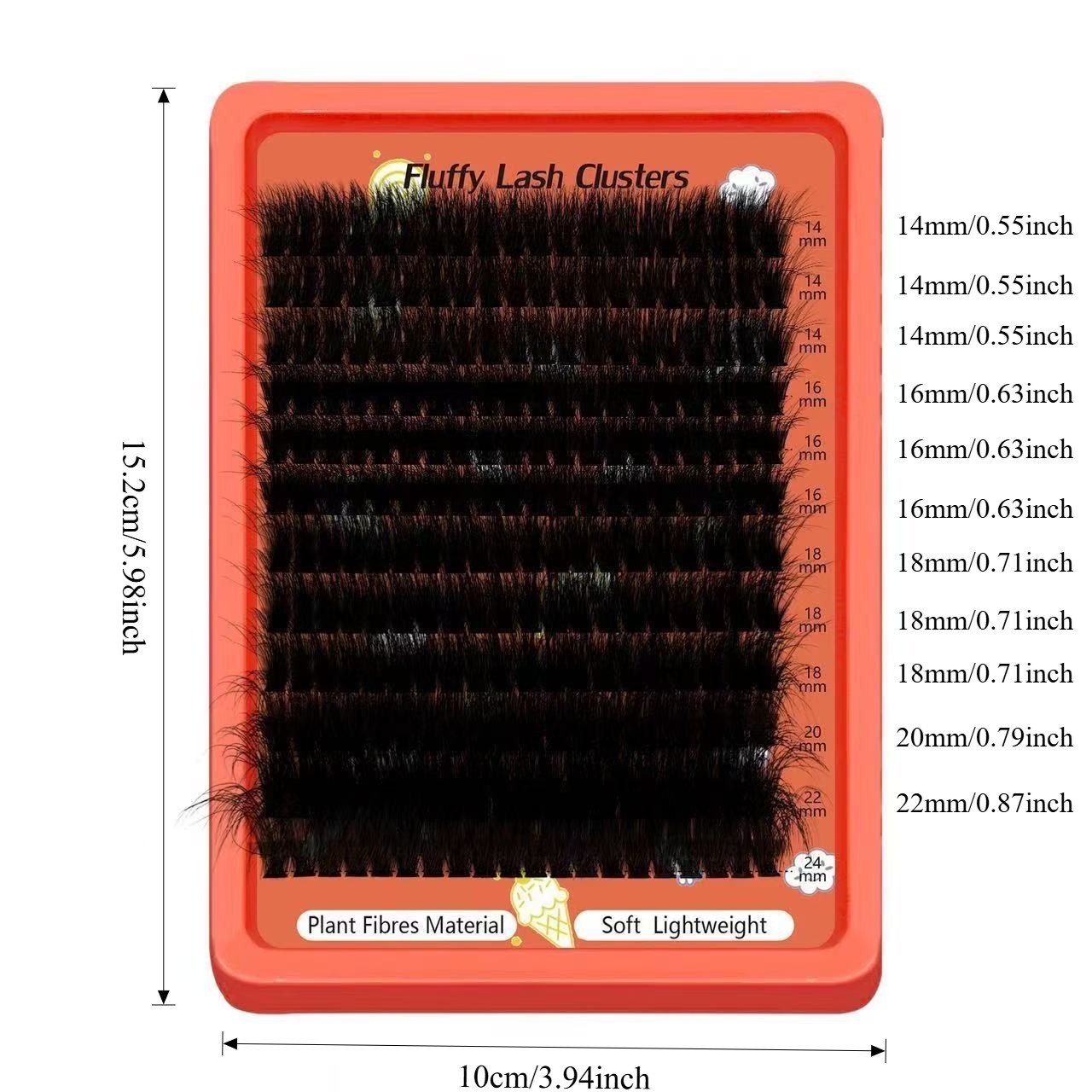 80D-100D Fluffy Cluster Lashes - Eyelash Extension Home Service review and price