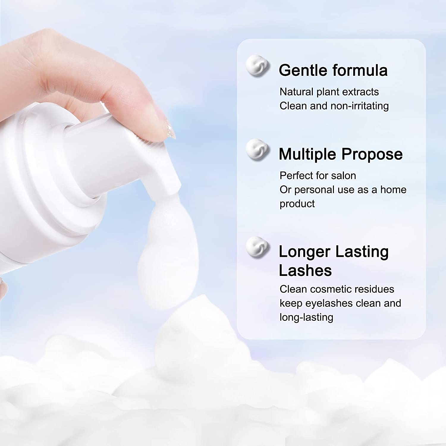50ML Lanthome Pro Eyelash Exte - Eyelash Extension Foam Cleanser review and price