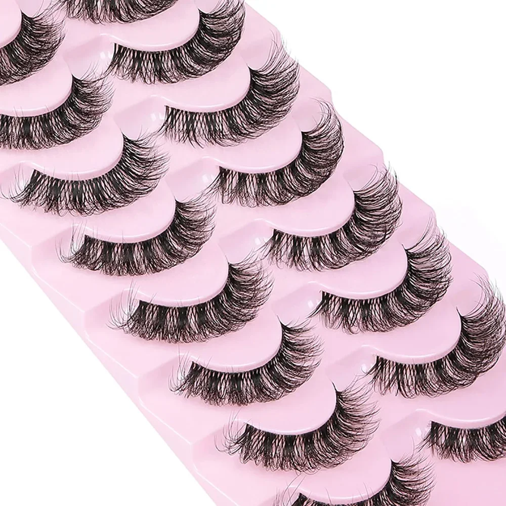 10 Pairs False Eyelashes 6D Su - Eyelash Extension Cat Eye Wispy review and price