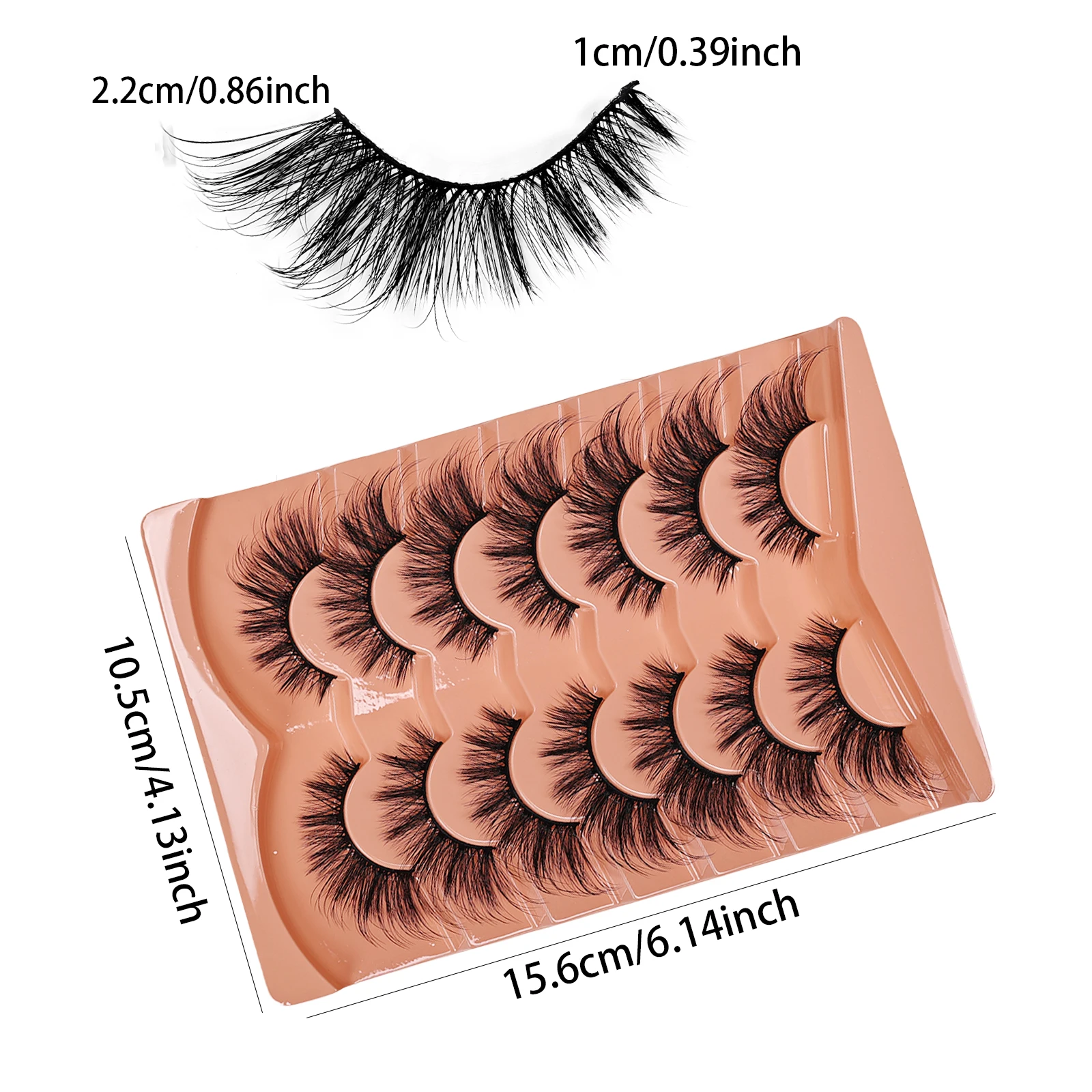 7 Pairs Cat Eye Eyelashes 3D N - Eyelash Extension Cat Eye Wispy review and price