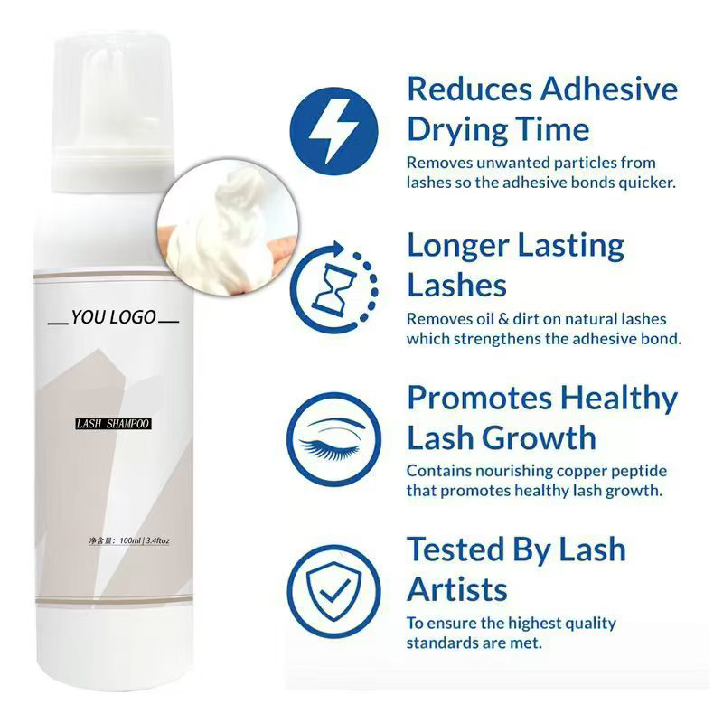 Custom Whipped Lash Cream Sham - Eyelash Extension Foam Cleanser review and price