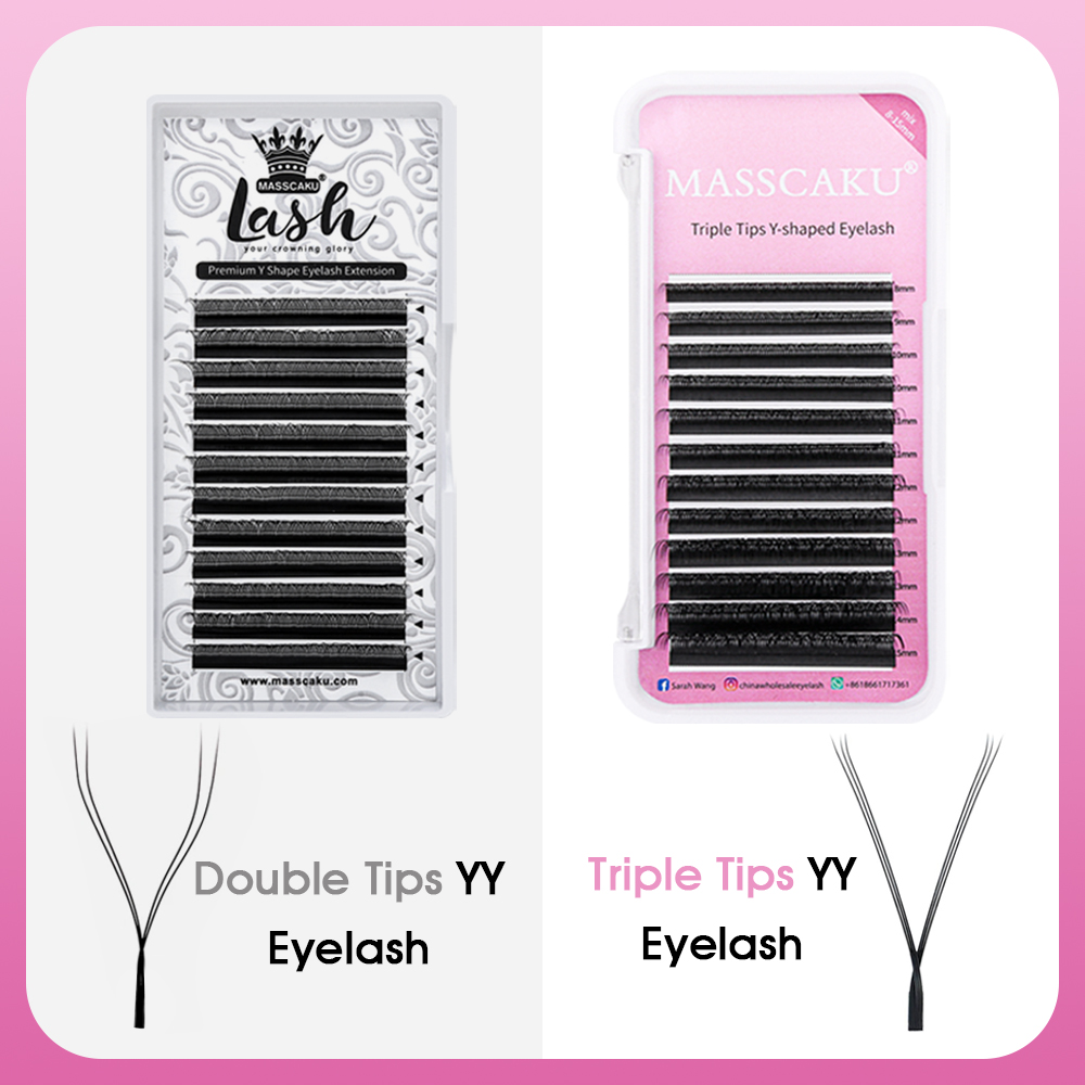 MASSCAKU Hot Selling Natural P - Eyelash Extension Russian Volume review and price