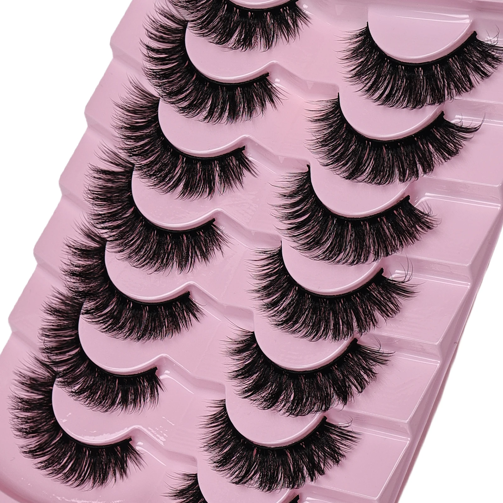 7 Pairs Cat Eye Lashes Volume  - Eyelash Extension Cat Eye Wispy review and price