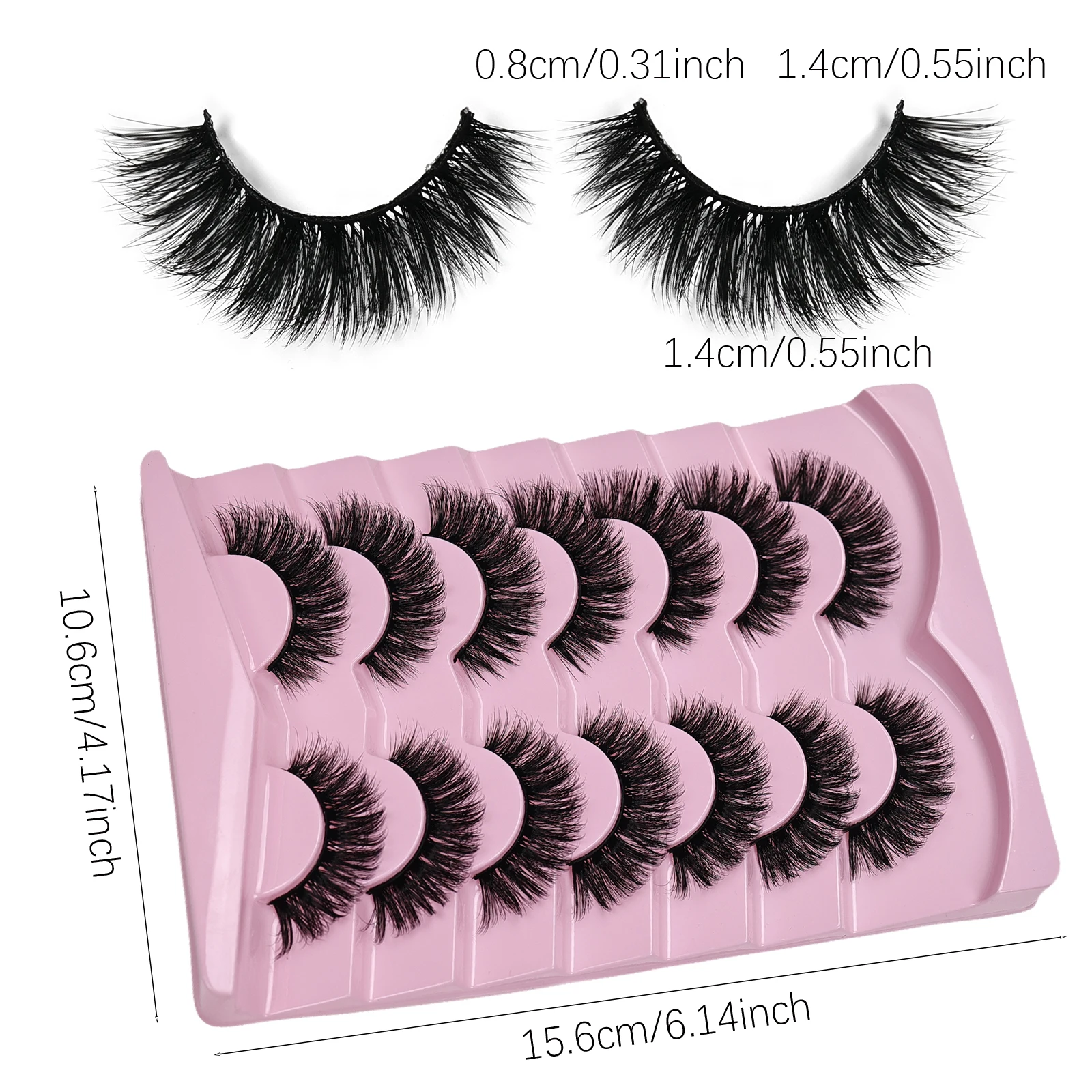 7 Pairs Cat Eye Lashes Volume  - Eyelash Extension Cat Eye Wispy review and price