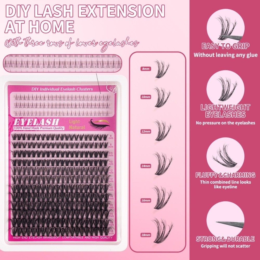 8-18mm Length False Eyelashes  - Eyelash Extension Natural Look review and price