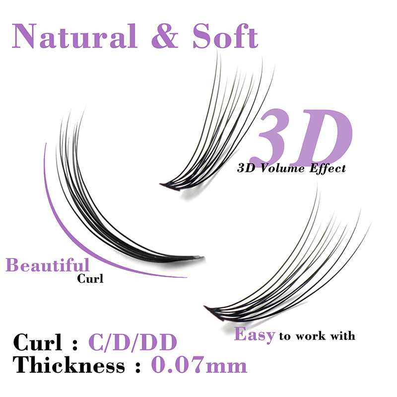 Kimcci C/D/DD Curl Mix Length  - Eyelash Extension Russian Volume review and price