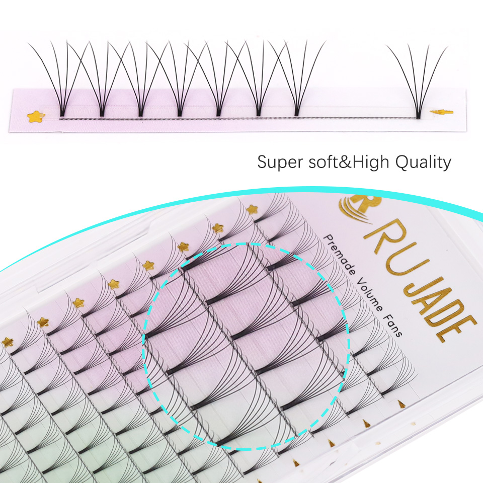 Rujade Premade Volume Fans Sho - Eyelash Extension Russian Volume review and price