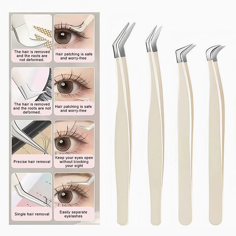 ●False Eyelash Tweezers With S - Eyelash Extension Home Service review and price