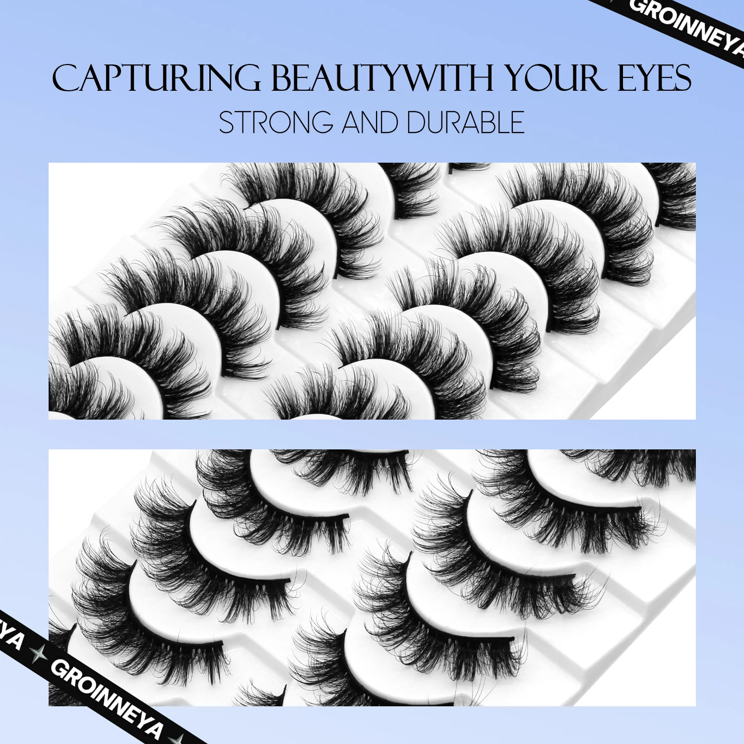 Lasvirey Fluffy Eyelashes Natu - Eyelash Extension Cat Eye Wispy review and price