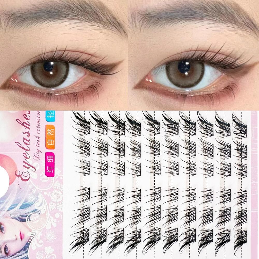 Women Beauty 3D Cat Eye Cluste - Eyelash Extension Cat Eye Wispy review and price